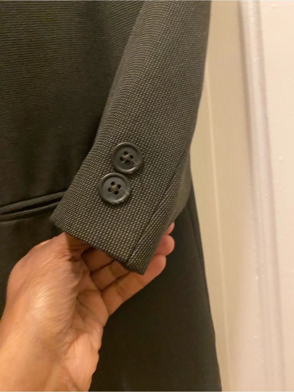 Kids Double-Breasted 2 Piece Suit- Black